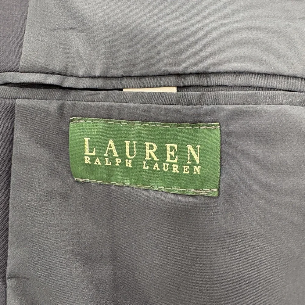 Lauren Ralph Lauren Blazer Mens 44R Blue Wool Gold Button Sport Coat Jacket